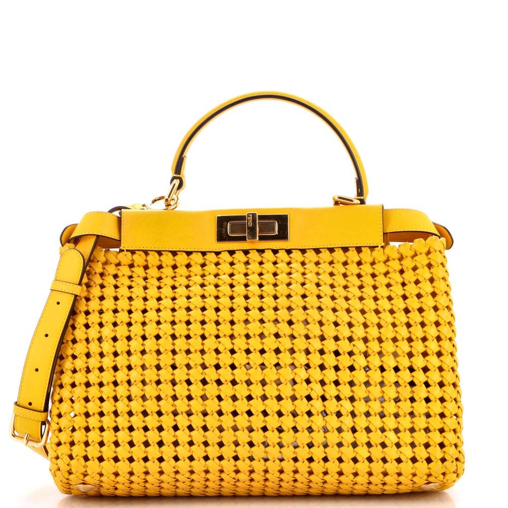 Fendi Peekaboo Bag Braided Leather #243559F20B